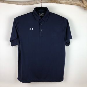 Under Armour Heat Gear Polo Loose Fit. XL. Navy